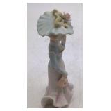 Vintage Josef Figurine – Lady in Large Hat with Purse
