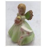 Vintage Josef Musical Figurine – Angel with Baby and Number 7 Harp