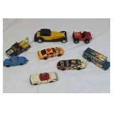 Assorted Vintage Diecast Toy Vehicles – Mix of Trucks, Race Cars, and Classic Cars