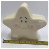 Vintage Ceramic Star Piggy Bank – Smiling Face Design
