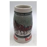 Vintage Budweiser Anniversary Stein – Ceramarte Made in Brazil with Clydesdale Scene