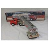 Vintage ERTL Texaco Tanker Truck – Kenworth Cab with Silver Trailer and Original Box