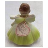 Vintage Josef Birthday Angel Figurine – Number 5 Birthday Girl