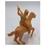 Vintage Plastic Cavalry Rider Figurine