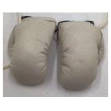 Vintage Infant Boxing Gloves – Cream Leather with Laces