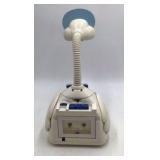 Vintage Mother Goose Storyteller Lamp – White Plastic Granny Duck with Blue Hat and Speaker Grille