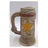 Vintage Budweiser Texas Stein – Handcrafted Limited Edition with Star & Rope Design