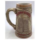 Vintage Budweiser Wrigley Building Stein – Handcrafted Limited Edition with Chicago Skyline