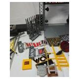 WCW nWo and WWF Wrestling Ring Accessories Lot – Entrance Stage and Playset Parts
