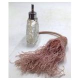 Vintage Crystal Perfume Bottle with Tassel