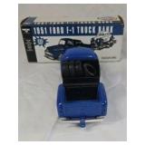 Vintage Wix Filters 1951 Ford F-1 Truck Bank – Blue Diecast with Tire Load and Original Box
