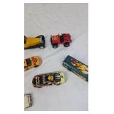 Assorted Vintage Diecast Toy Vehicles – Mix of Trucks, Race Cars, and Classic Cars