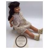 Vintage Effanbee Doll – Brunette Girl in Lavender Dress