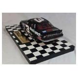Dale Earnhardt Sr. Goodwrench Monte Carlo – Black Diecast "Number Seven" Win Replica on Checkered Base