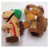 Vintage Plush Hand Puppets – Assorted Characters with Fabric Bodies