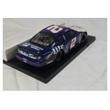 Rusty Wallace Miller Lite Ford Taurus – Blue and White Diecast on Black Base