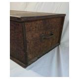 Vintage Oak Chest – Brass Hardware