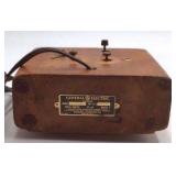 Vintage General Electric Wooden Alarm Clock – Brass Bezel