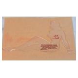 Vintage Marilyn Monroe Drawing Aid – Acrylic Template with Advertising Card