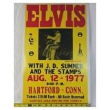 1977 Elvis Presley Concert Poster – Hartford Civic Center Connecticut