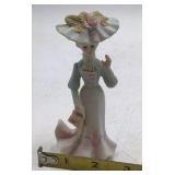 Vintage Josef Figurine – Lady in Large Hat with Purse