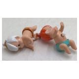 Vintage Wind-Up Flintstones Toys – Pebbles and Bamm-Bamm Crawling