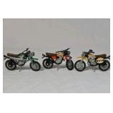 Vintage Diecast Miniature Motorcycles