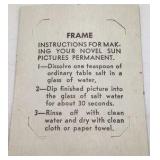 Vintage Sun Picture Novelty Camera – Boxed with Film and Processing Instructions