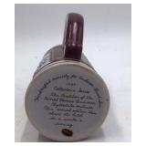 Vintage Budweiser Clydesdales Winter Hitch Stein – 1989 Collector