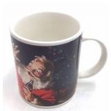 Vintage Coca-Cola Holiday Portraits Mug Set – Four Santa Mugs in Original Box