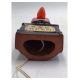 Vintage Ceramic "The Bar is Open" Figurine Lamp – Japan Mark
