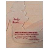 Vintage Marilyn Monroe Drawing Aid – Acrylic Template with Advertising Card