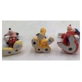 Vintage Disney Ceramic Figurines – Sorcerer Mickey, Pluto, and Mickey