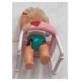 Vintage Care Bears Wind-Up Toy – Blonde Baby in Walker