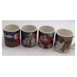 Vintage Coca-Cola Holiday Portraits Mug Set – Four Santa Mugs in Original Box