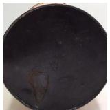 Vintage Old Dutch Flavored Potato Chips Tin – Minneapolis Red & Yellow with Tulip Pattern