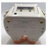 Vintage Mother Goose Storyteller Lamp – White Plastic Granny Duck with Blue Hat and Speaker Grille