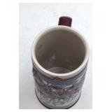 Vintage Budweiser Clydesdales Winter Hitch Stein – 1989 Collector