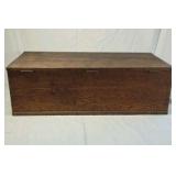 Vintage Oak Chest – Brass Hardware