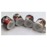 Vintage Coca-Cola Holiday Portraits Mug Set – Four Santa Mugs in Original Box