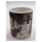 Vintage Coca-Cola Holiday Portraits Mug Set – Four Santa Mugs in Original Box