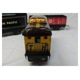 Vintage Union Pacific Tin Toy Train Set