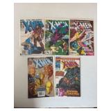 X-Men Comic Book Lot 5 Comics Marvel