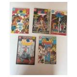 The New Teen Titans Comic Book Lot, 5 Comics DC