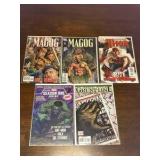 Marvel Comic Book Lot, Mix of Heroes, 5 Comic Books