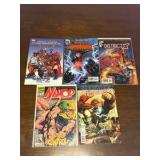 Marvel Comic Book Lot, Mix of Heroes, 5 Comic Books