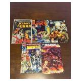 Marvel Comic Book Lot, Mix of Heroes, 5 Comic Books