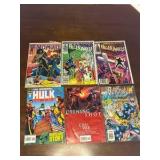 Marvel Comic Book Lot, Mix of Heroes, 6 Comic Books