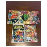DC Comic Book Lot, Mix of Heroes, 5 Comic Books
