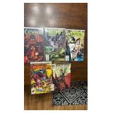 Batman, Catwoman, and Captain America Winter Soldier Collection of 5 Comics